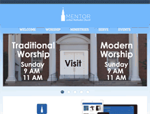 Tablet Screenshot of mentorumc.org